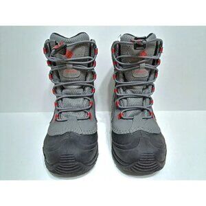 Columbia Kids' Size 1 Bugaboot Celsius Gray Red Black Snow Boot Waterproof